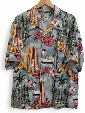 Vintage Kamehameha Hawaiian Shirt XXL